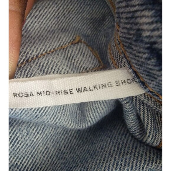Rag & Bone Womens Rosa Mid Rise Walking Shorts Cut-off Denim Size 31 Button Fly - Picture 7 of 13